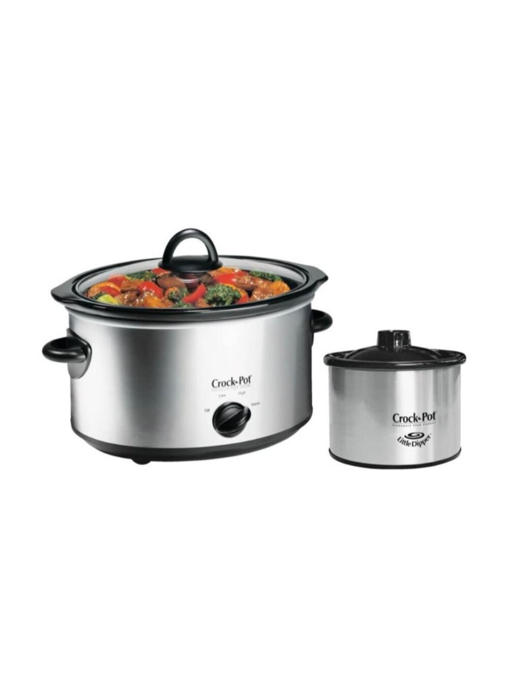 Crock-Pot 8-Quart Slow Cooker with Dipper, Stainless Steel